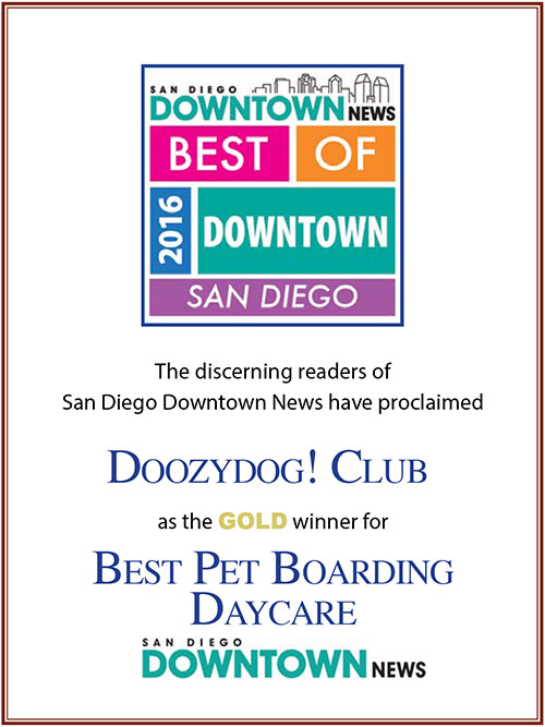 2016 Best of Downtown San Diego – Best Boarding Daycare